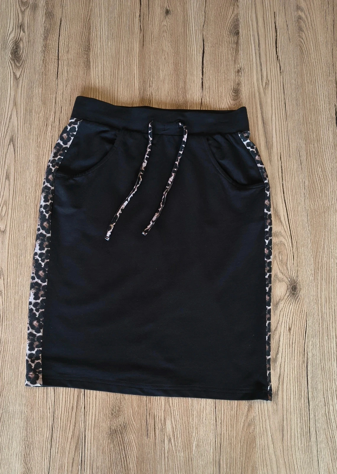 Pescara rok maat S | Zwart met panterdetails | Sportief & trendy |#298